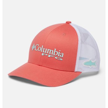 Pánské Kšiltovky Columbia PFG Mesh Snap Back Ball Oranžové Bílé FPOKVC417